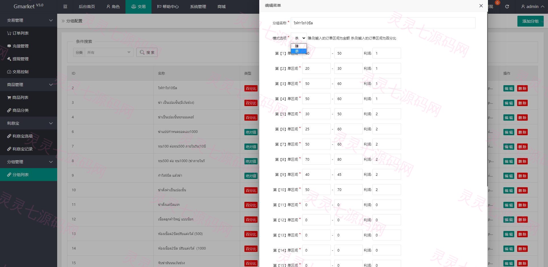 全新多语言四套UI海外抢单刷单系统/订单自动匹配系统/分组杀/连单控 - 25