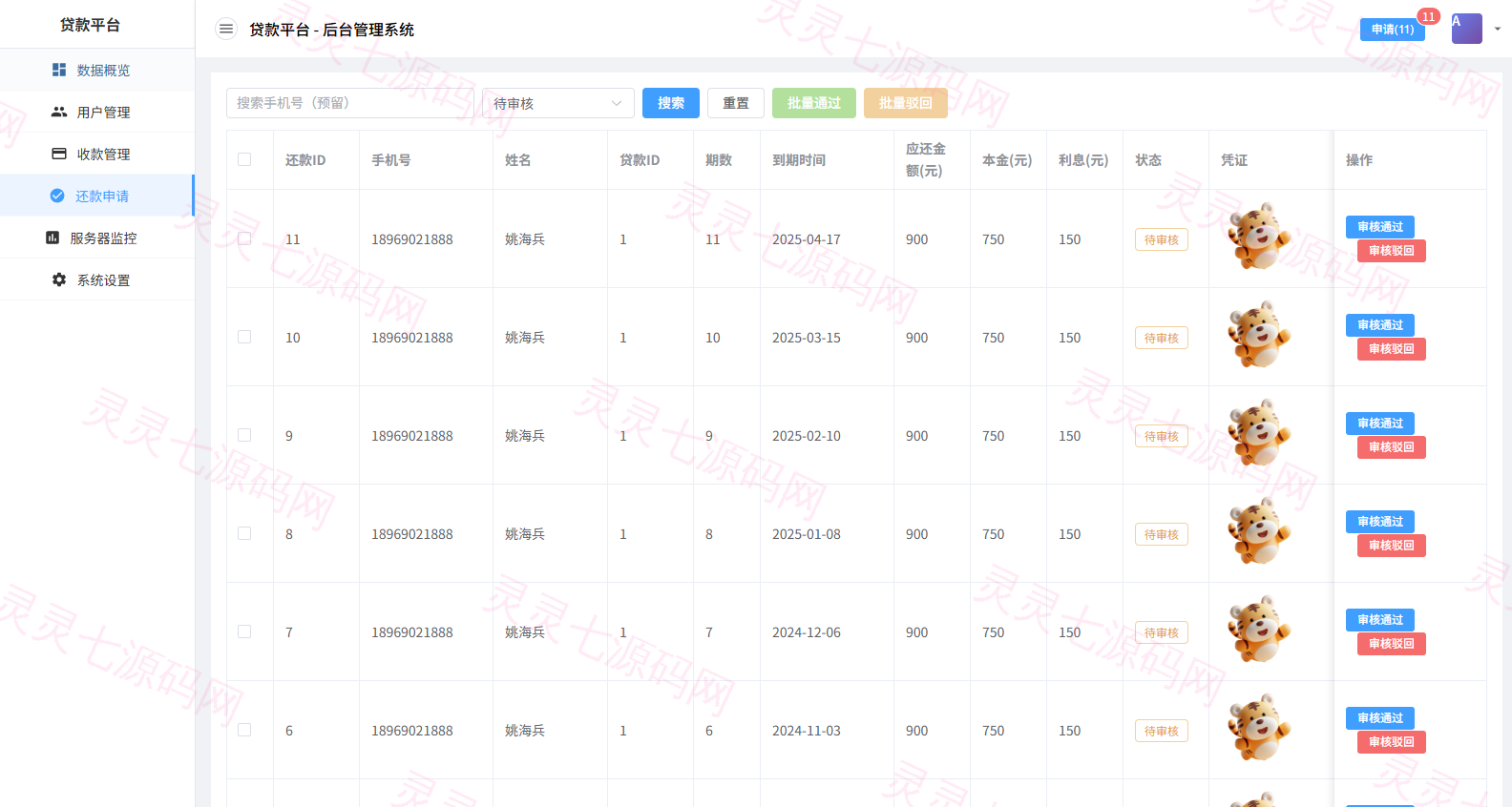 贷款催收系统/小额贷款/贷款逾期催收/java开发 - 14