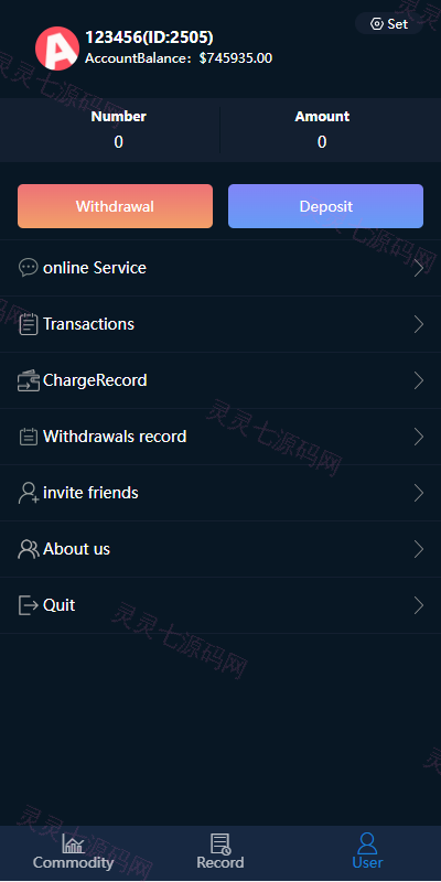 双语言微盘系统/微交易源码/外汇交易/K线正常 - 8