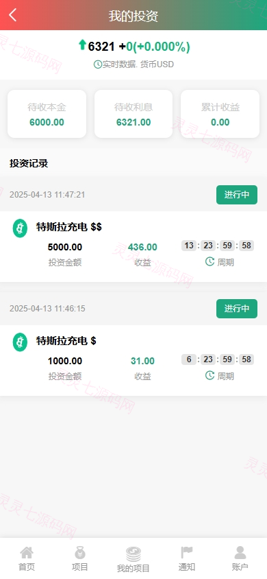 新UI新能源充电桩投资系统/海外投资理财/前端VUE - 6