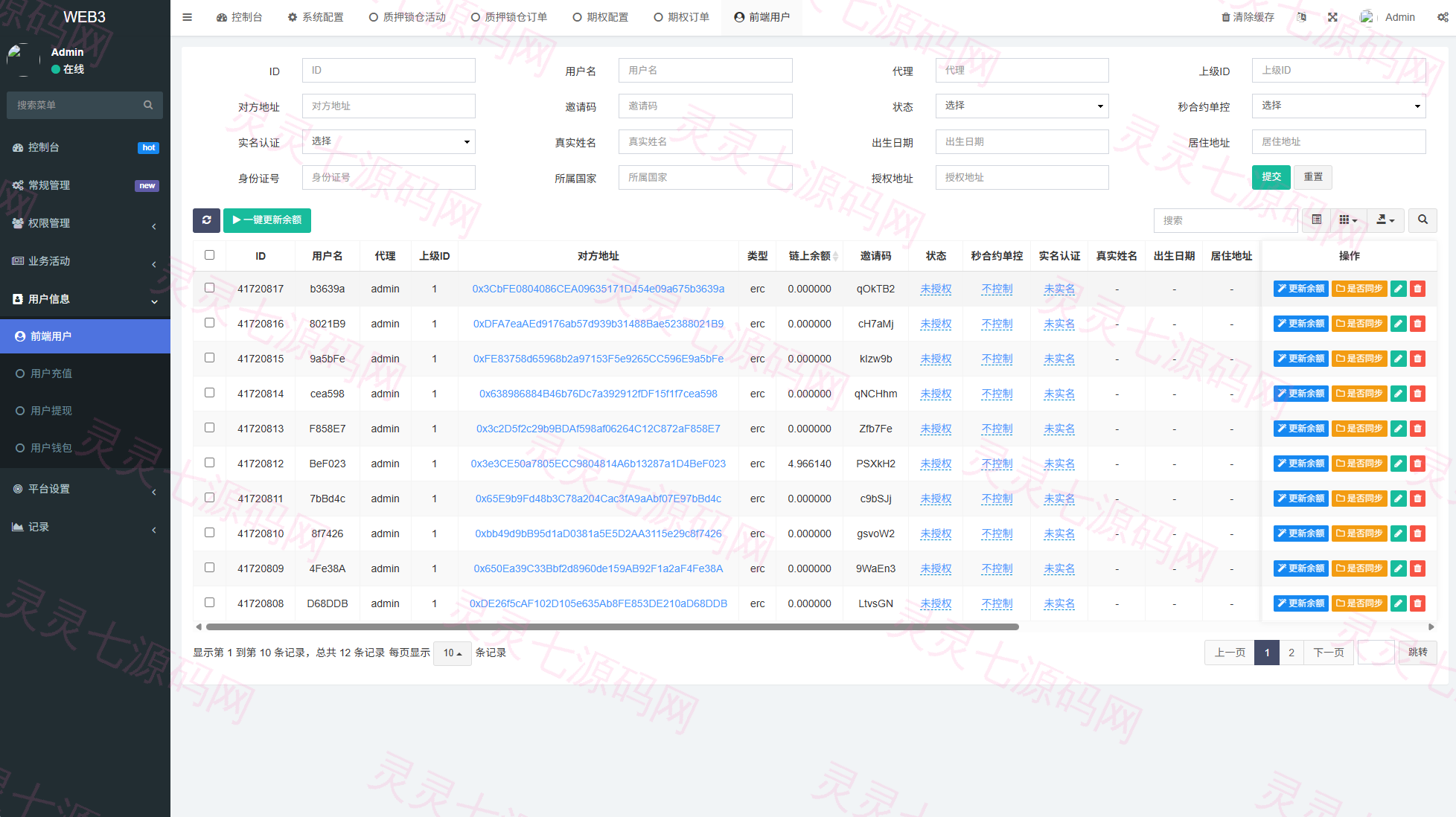 新版海外DAPP交易所/期权交易/质押/信用分 - 18
