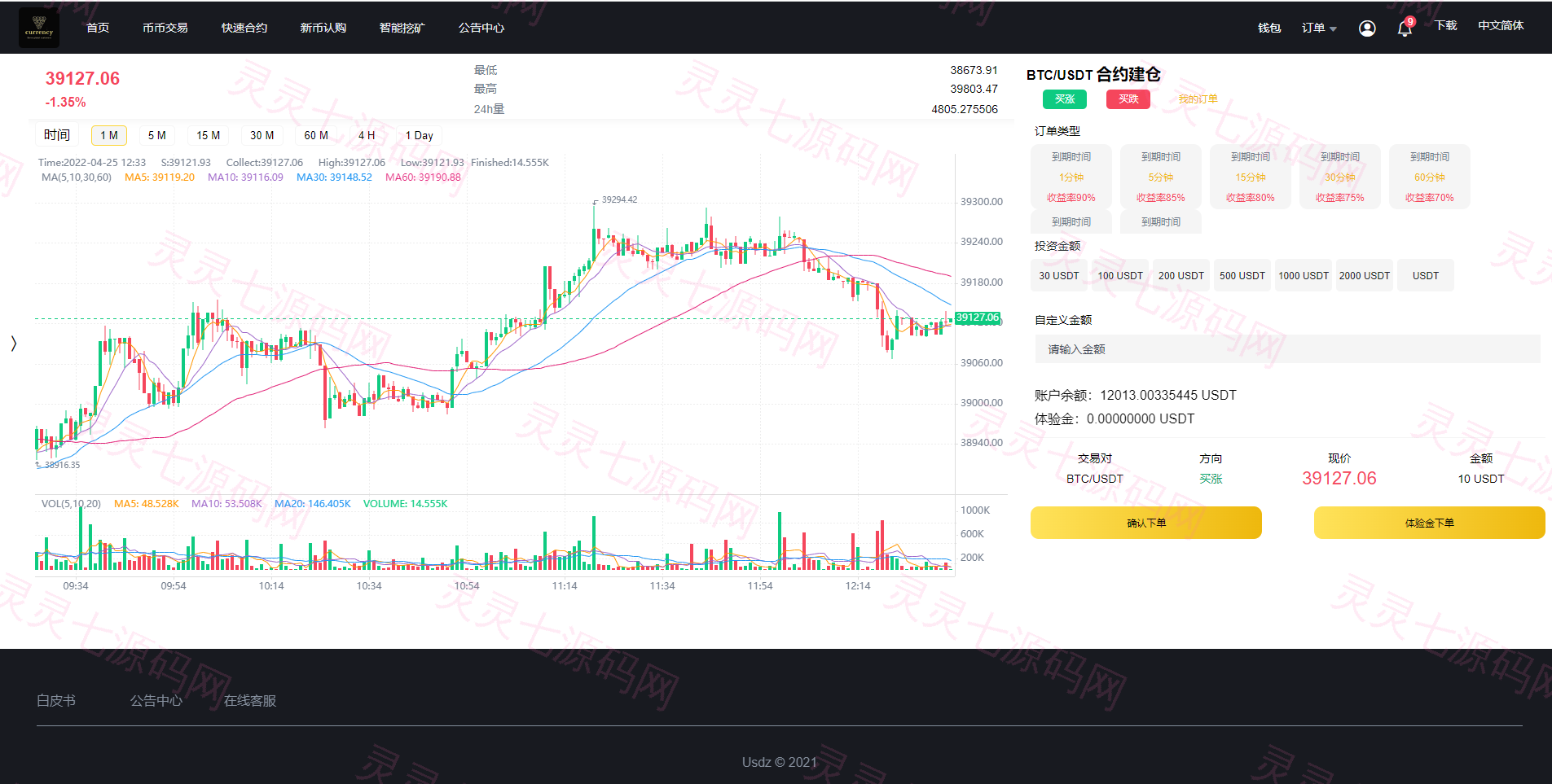 新版区块链交易所/币币交易/区块链矿机系统/多语言交易所 - 3