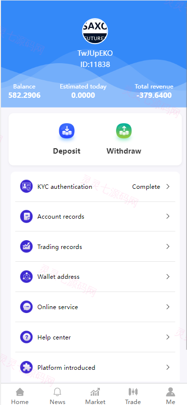 多语言微交易系统/微盘伪交易所/前端vue - 6