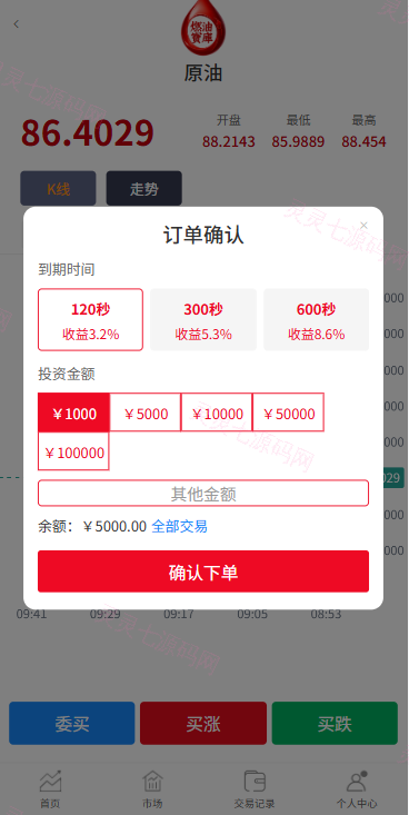 燃油宝微交易系统/能源时间盘/委买微盘/信用分/实名认证 - 4