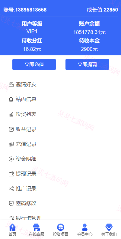 项目投资理财系统/投资众筹系统/分红返利 - 8