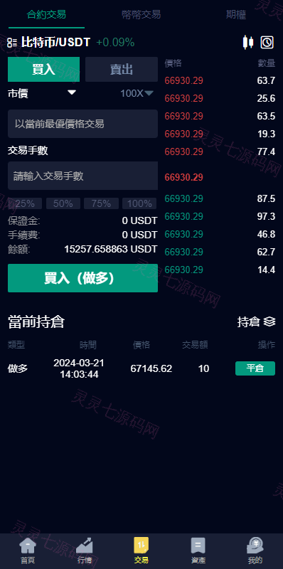 新版UI交易所系统/海外微盘系统/币币合约期权交易源码 - 5