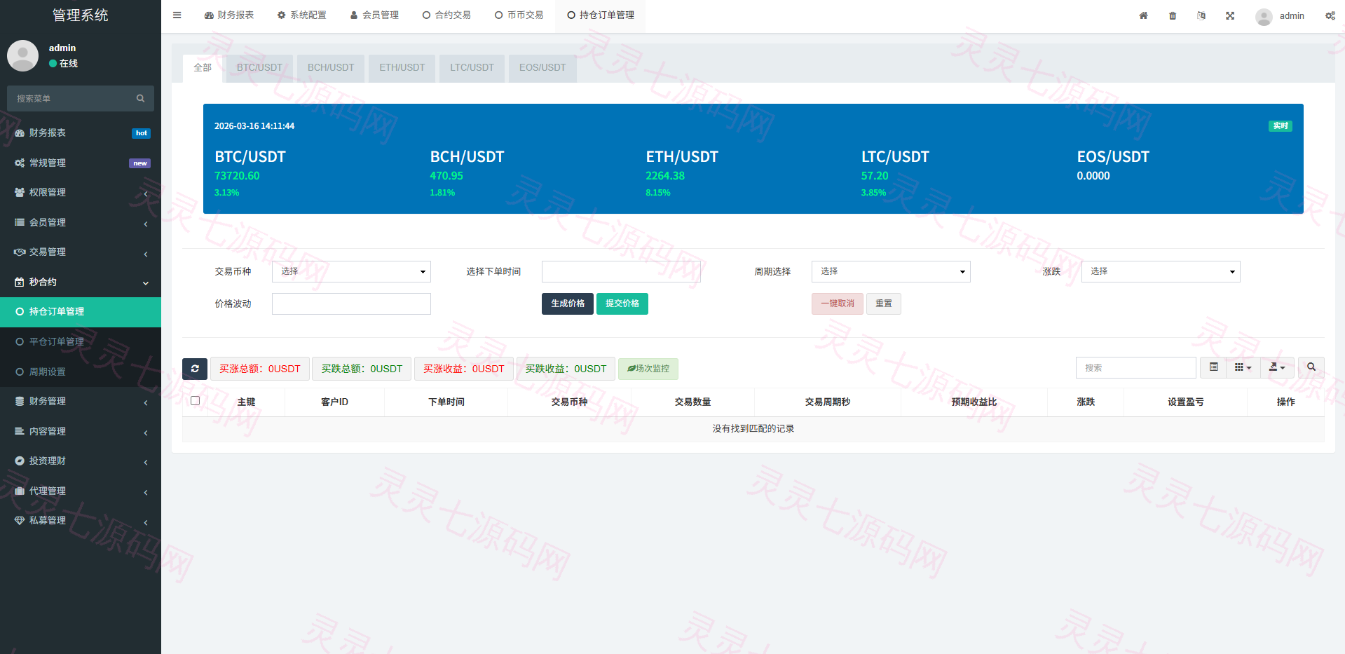 多语言交易所系统/秒合约/合约币币/理财/平台币 - 30