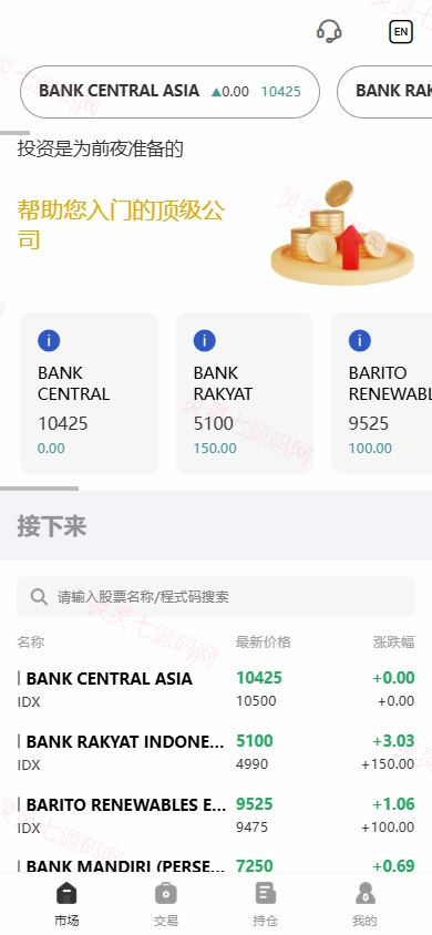 海外股票系统/多语言股票/大宗交易/新股认购/产品理财 - 1