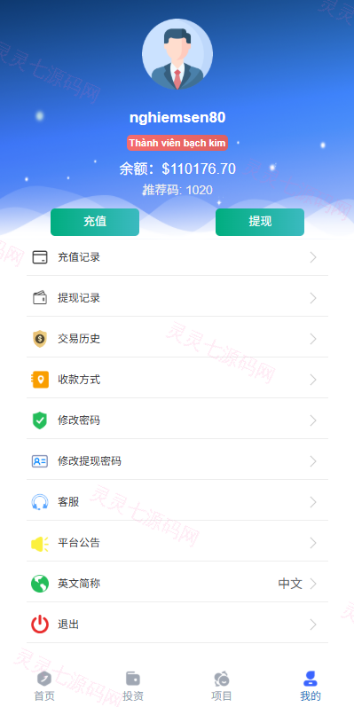 多语言微交易/贵金属外汇虚拟币微盘源码/越南时间盘 - 11