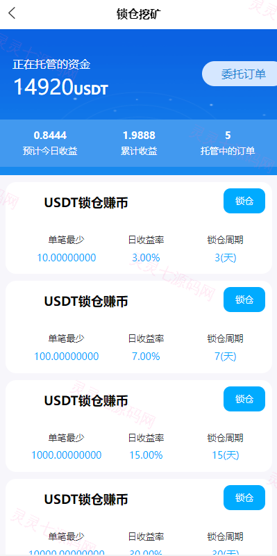 二开版秒合约交易所/IEO/锁仓挖矿/合约币币交易 - 7