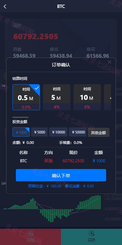 新UI微盘系统/虚拟币微交易/秒合约时间盘 - 5