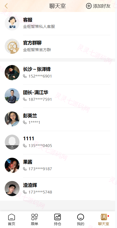 黄金投资跟单系统/投资理财/推广分销/聊天室 - 7