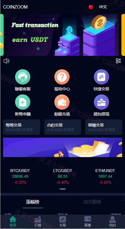 二开版微盘时间盘系统/币币合约期权交易/微交易/伪交易所源码 - 2
