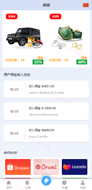 双UI多语言海外抢单刷单系统/分组派单/订单自动匹配系统 - 5
