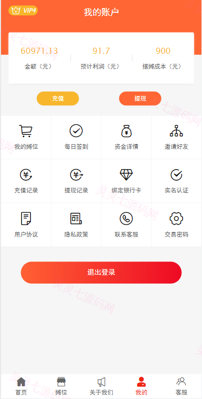 女性投资盘/摆摊系统/摆摊投资分红/投资理财源码 - 8