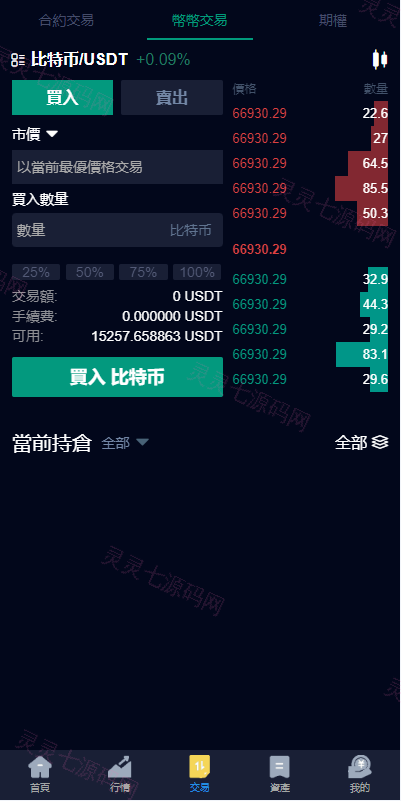 新版UI交易所系统/海外微盘系统/币币合约期权交易源码 - 7