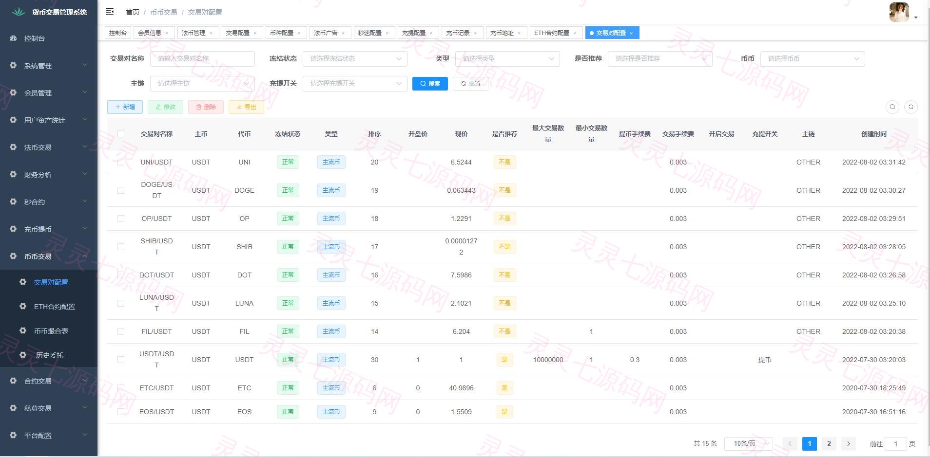 二开版java多语言区块链交易所/法币交易/币币秒合约/合约杠杆交易所 - 27