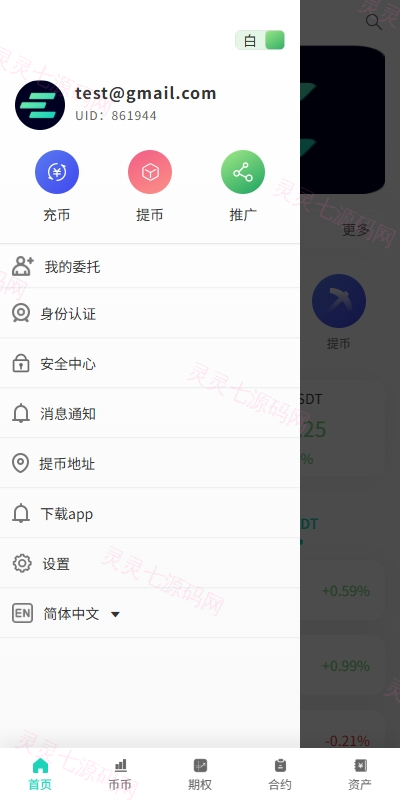 运营版海外交易所/期权交易/合约交易/多语言申购交易所 - 11