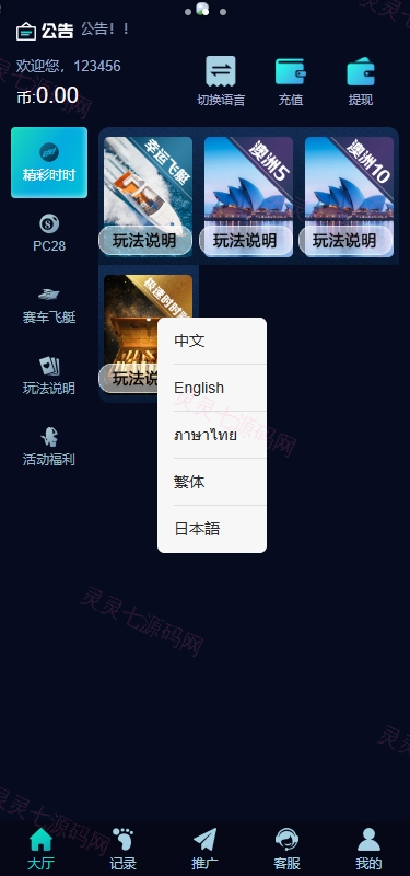多语言彩票系统/时时彩/幸运飞艇/极速赛车/加拿大28 - 2