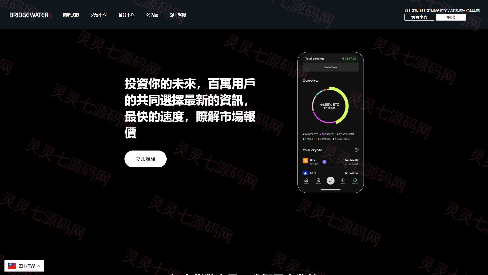 多语言虚拟币交易系统/秒合约交易/伪交易所/时间盘 - 2