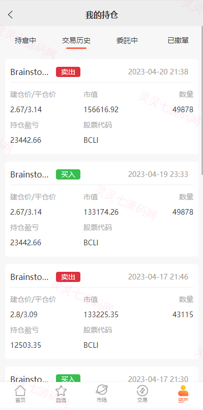 海外多语言股票系统/美股配资源码/微盘平仓买入卖出 - 10