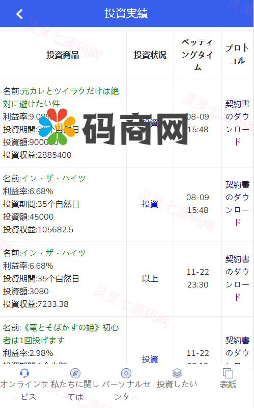 全新UI影视投资/日语投资系统/优惠加息送卷/虚拟币充值/在线客服 - 10