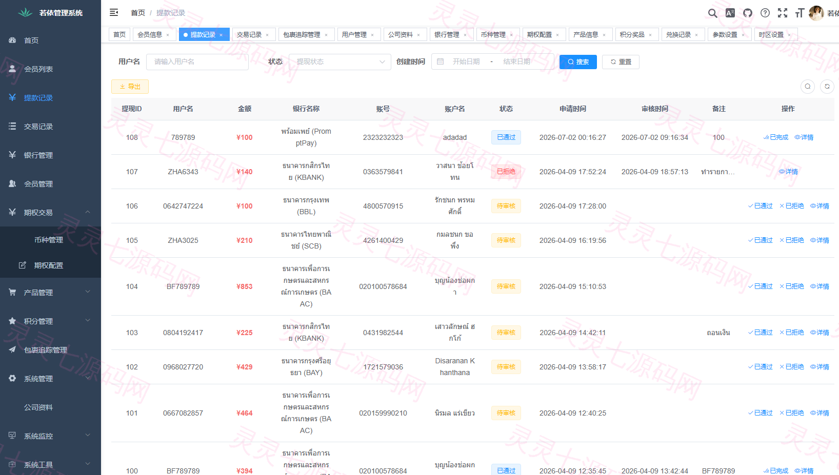 多语言微交易/泰国商城包裹追踪/期权/会员VIP/积分兑换 - 15