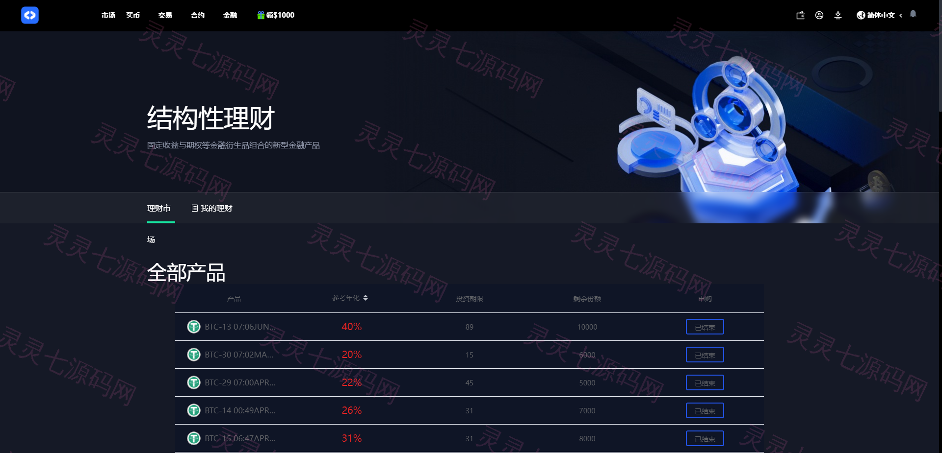 全开源区块链交易所系统/币币期权交易/IEO/跟单/锁仓理财 - 22