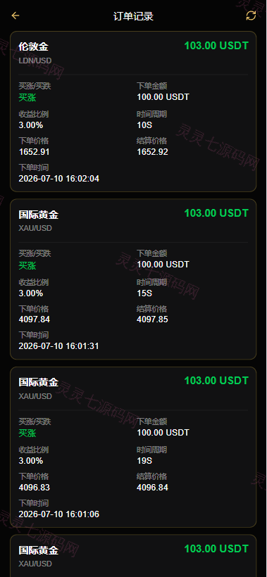 PHP版海外高端黄金交易源码/微盘微交易/黄金投资交易 - 9