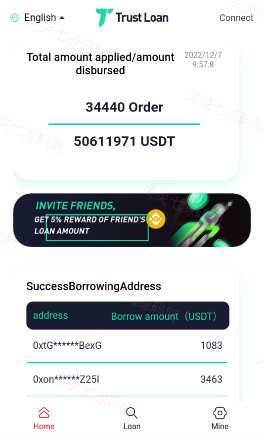 二开版多语言贷款秒U系统/usdt借贷授权/贷款盗U源码 - 1