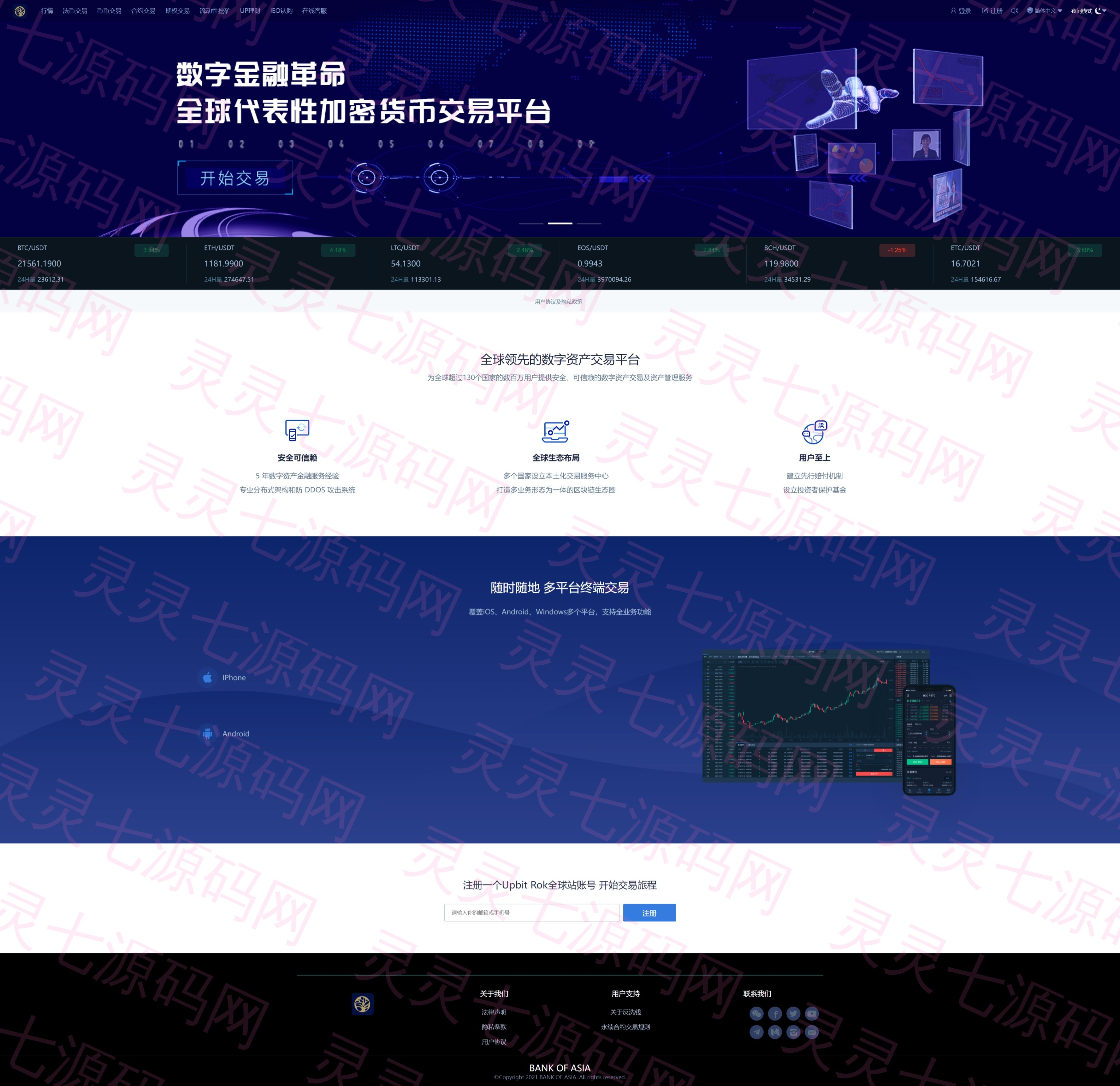 十二语言交易所/锁仓挖矿/IEO认购/币币秒合约交易所/区块链交易所系统 - 14