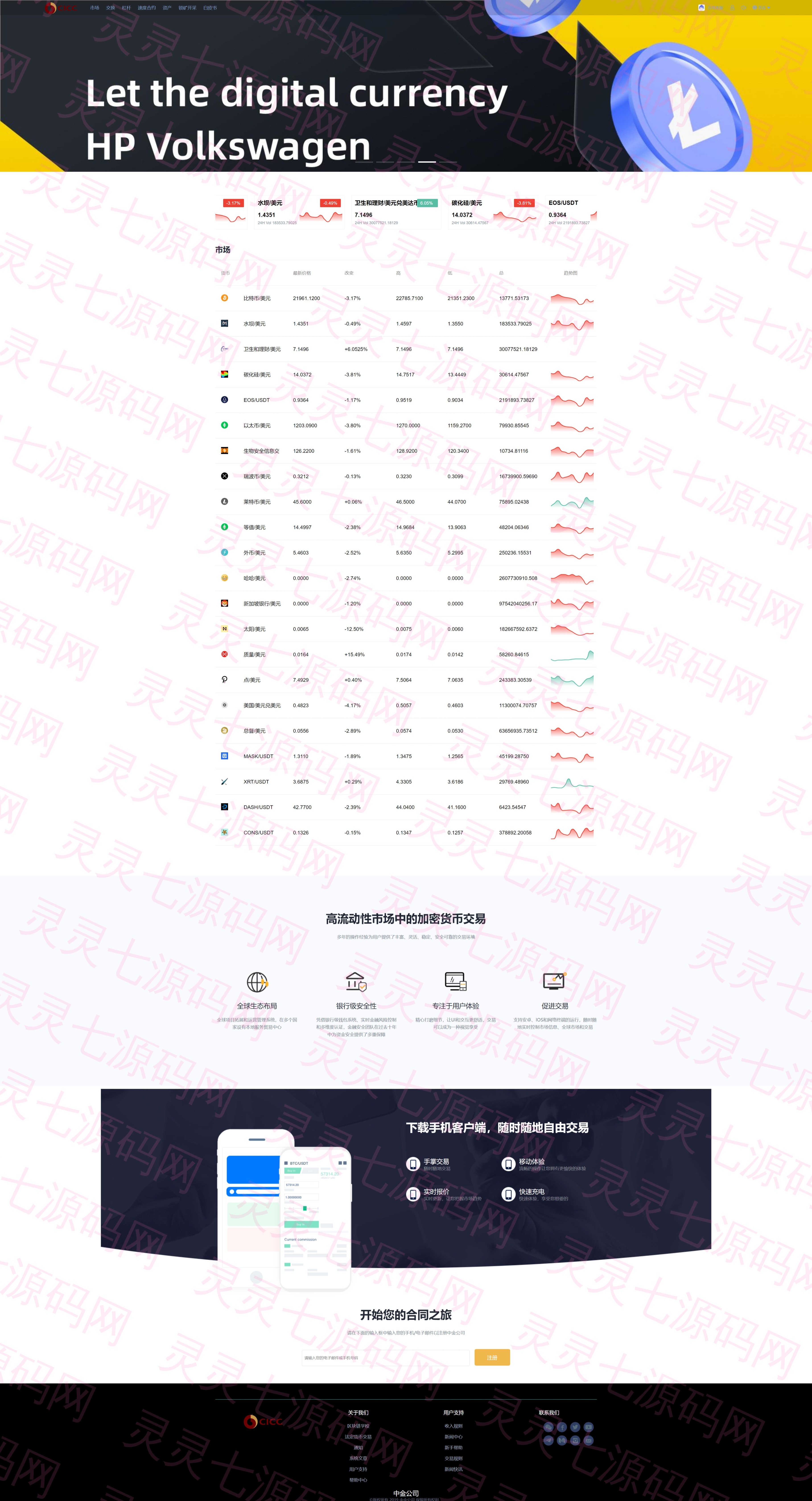 新版UI多语言交易所/锁仓挖矿/币币秒合约交易所/双端源码 - 15