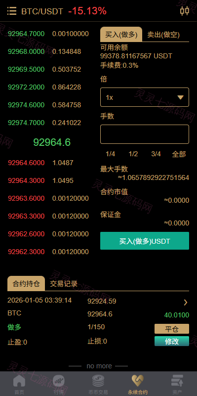 多语言交易所/币币期权/永续合约/申购/C2C/贷款理财 - 7
