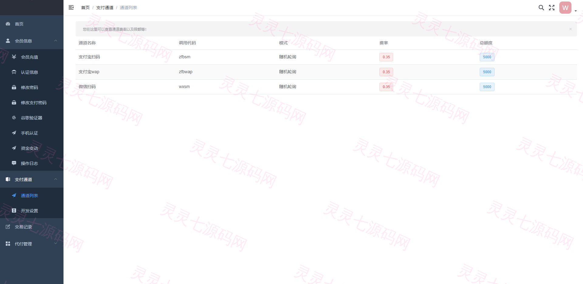 全开源聚合支付系统/三方支付/代付系统/前后端分离/附带前端VUE - 2