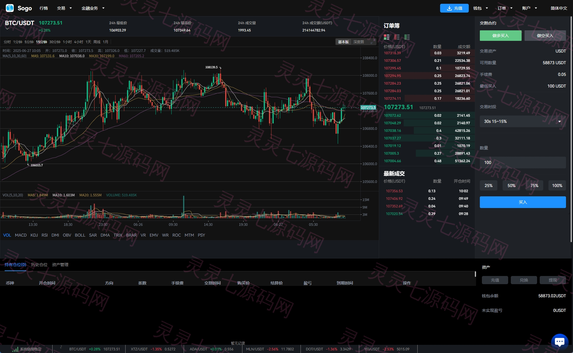 海外交易所系统/永续合约交割合约/K线控制/质押理财 - 18