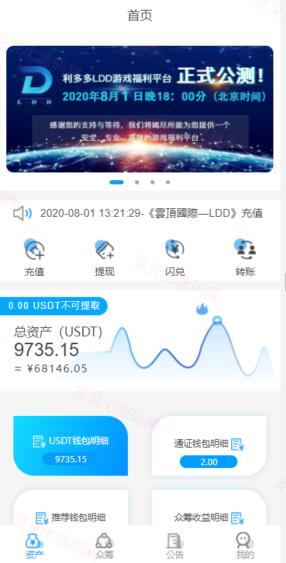 usdt众筹模式 新模式 新玩法 投资理财 众筹系统源码 - 1
