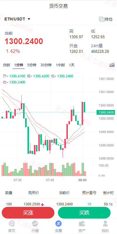 全新K线正常/fastadmin框架双语言外汇系统/微盘系统仿交易所/USDT支付 - 4