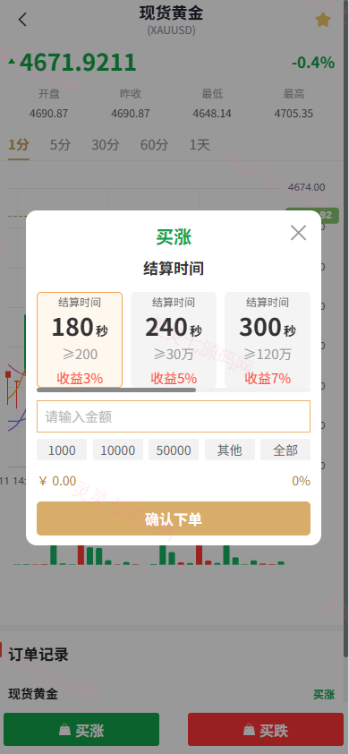 新UI微交易系统/外汇/期货贵金属时间盘/海外微盘/前端uniapp - 6