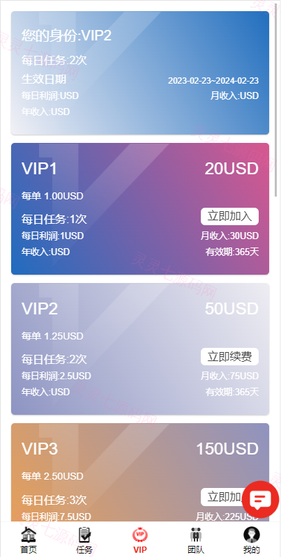 海外多语言电影任务系统/电影投资刷单源码 - 9
