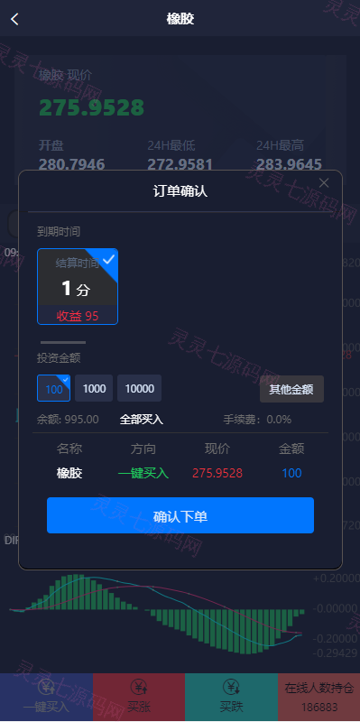 运营版微盘期货交易系统/微交易源码/代理后台/用户风控 - 6