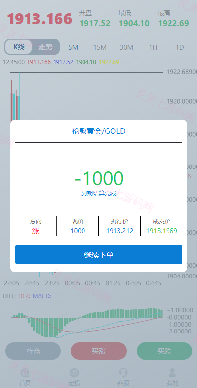二开版虚拟币微交易系统/伪交易所系统/代理后台/余额宝微盘源码 - 6