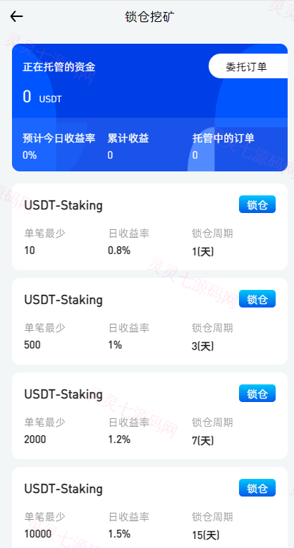 全新区块链交易所系统/币币期权交易/IEO/锁仓理财 - 11