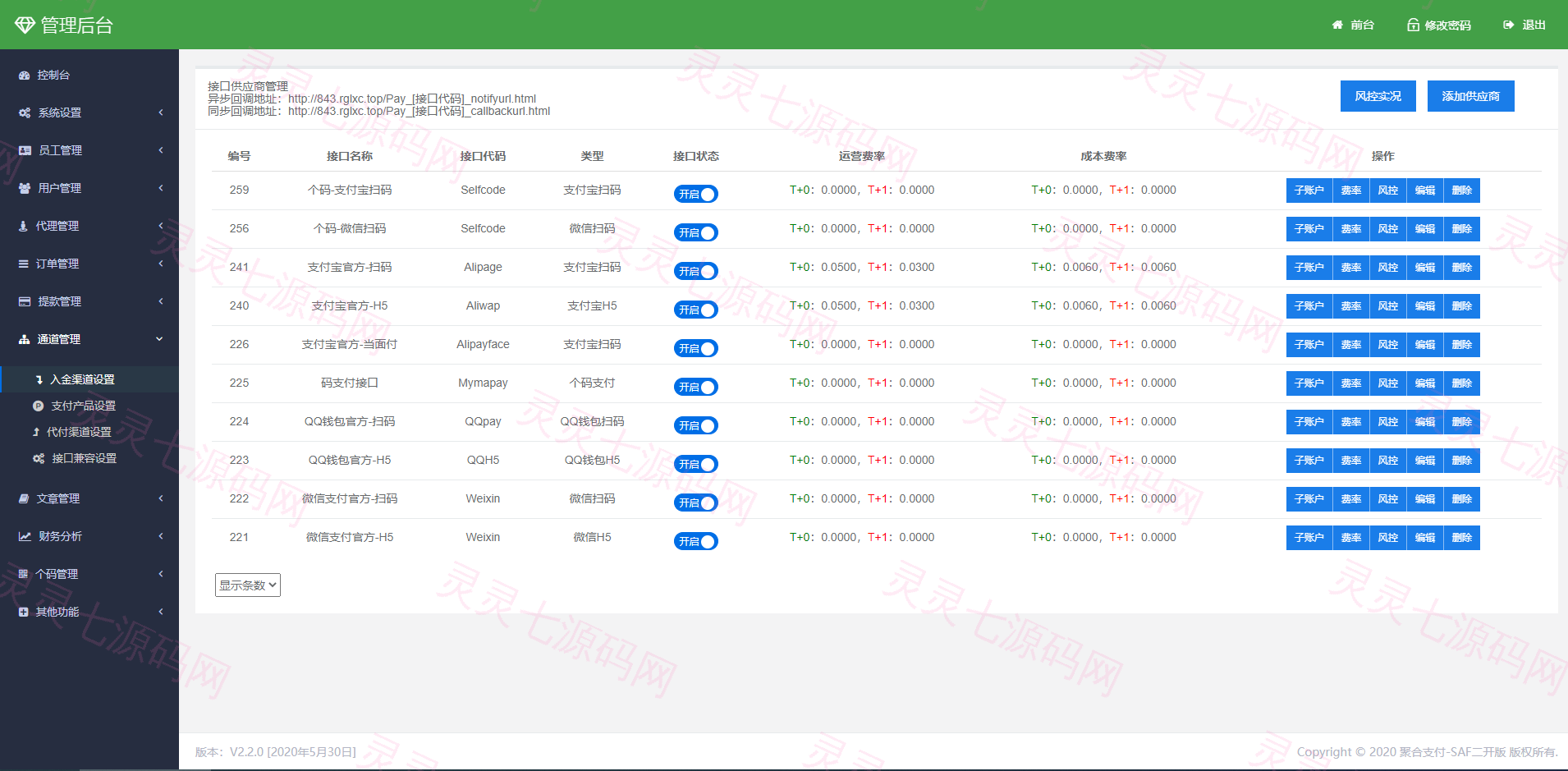 thinkphp聚合支付系统/聚合支付源码/兼容易支付/三方支付系统 - 9
