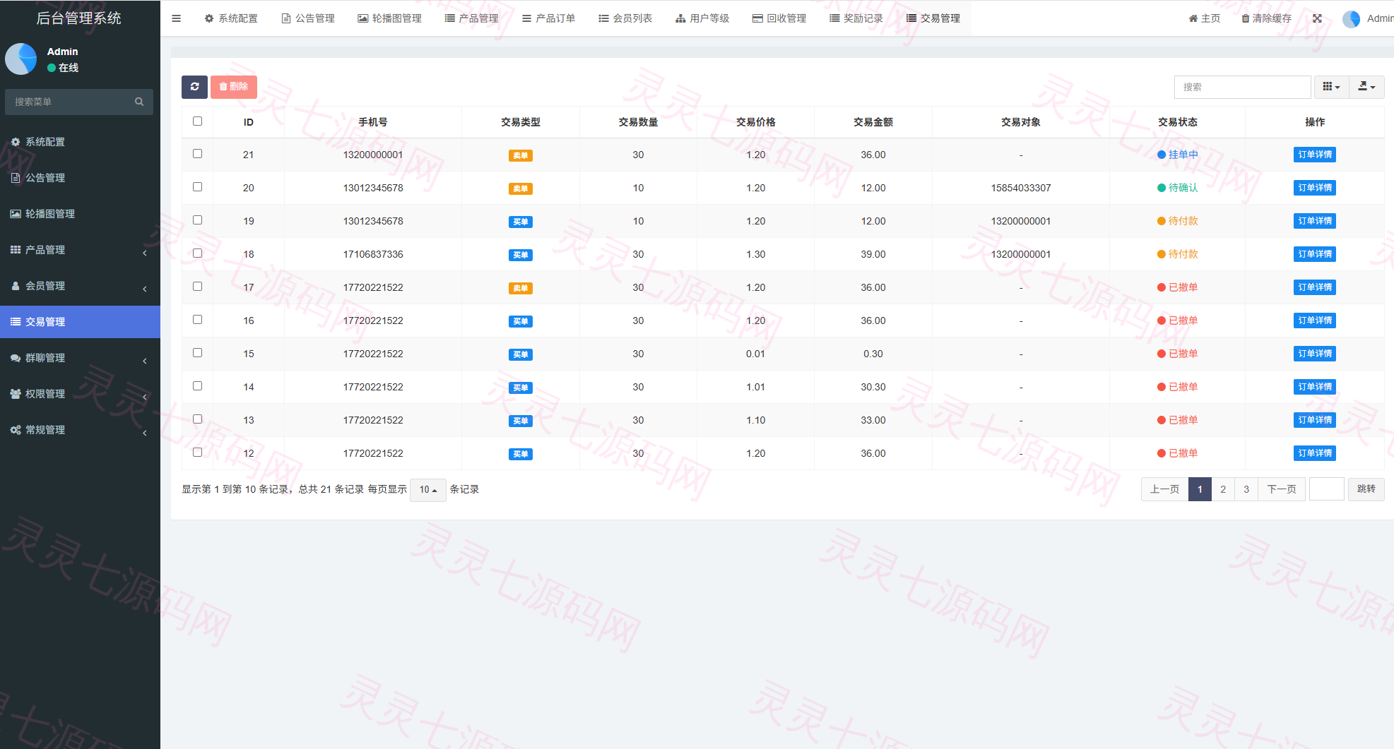 虚拟币矿机投资系统/系统币C2C交易/多级分销/群聊系统 - 20