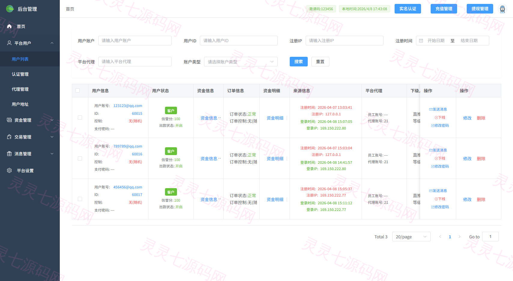 多语言微交易/虚拟币/贵金属/外汇/JAVA微盘/信用分 - 16