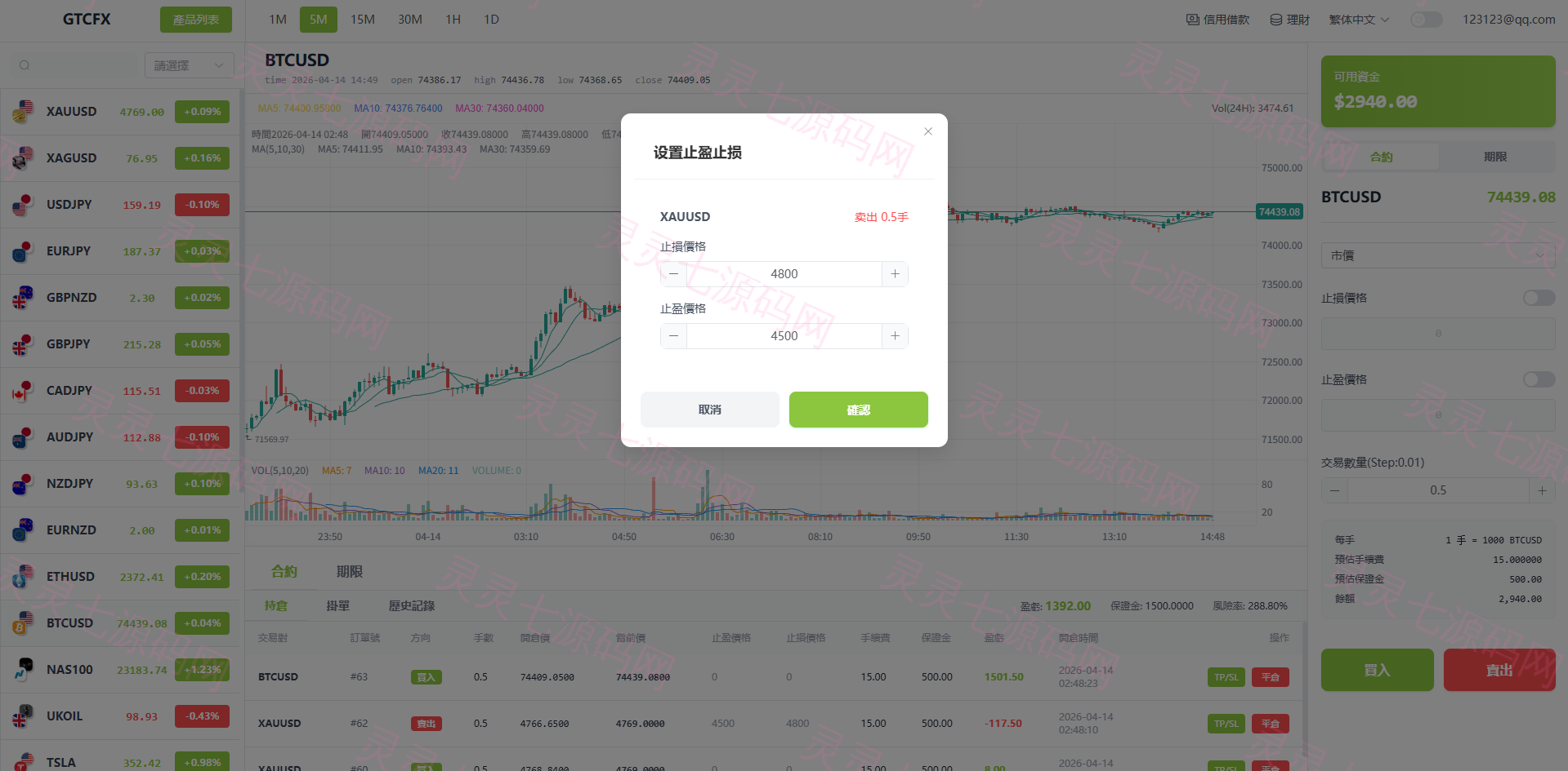 多语言PC/H5版st7交易所/美股/外汇/理财/贷款/K线控制 - 3