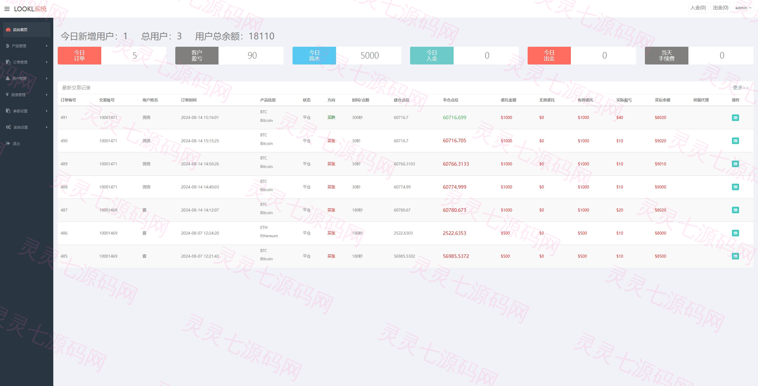 新UI微盘系统/虚拟币微交易/秒合约时间盘 - 13