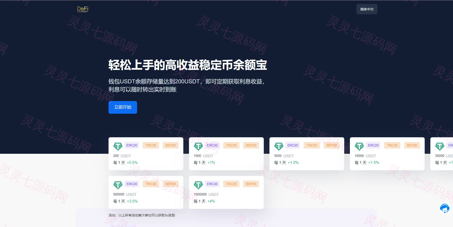 多模板版usdt质押授权秒U系统/质押生息系统/trc/erc/bsc三链授权 - 1