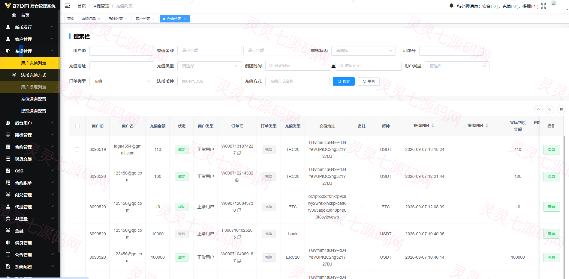 多语言JAVA交易所/合约/期权/平台币/跟单/行情控制 - 20