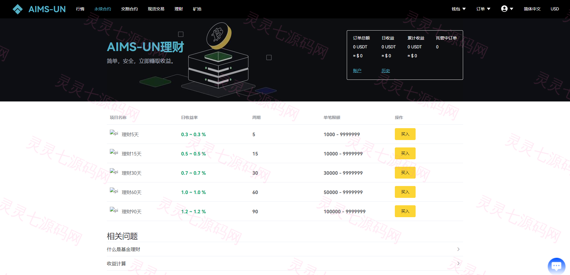 多语言交易所系统/永续交割合约交易/基金理财/锁仓质押 - 19
